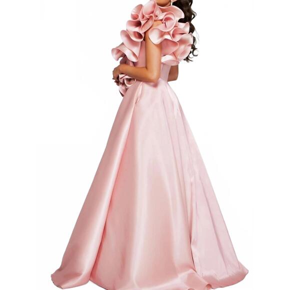 NEW JOVANI women's prom dress in blush - Picture 2 of 2